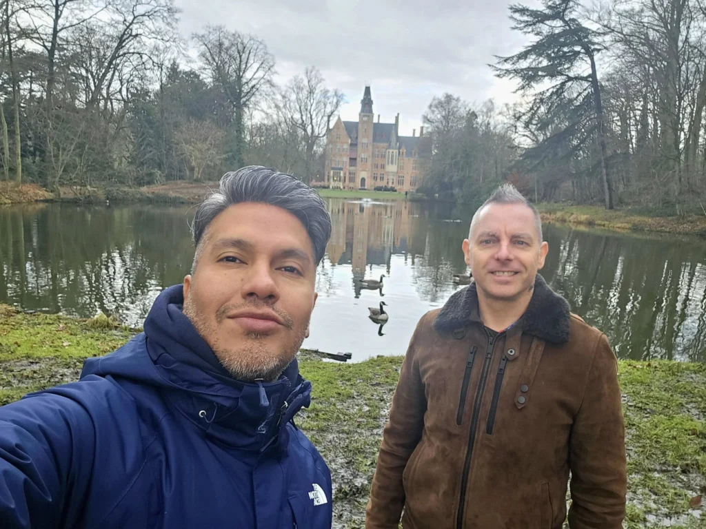 Cruising with Danny and Peter, MSC Cruises, MSC Preziosa, Zeebrugge, Brussels, Belgium, Exploring Loppem Castle in Flanders, a stunning example of Neo-Gothic Belgium architecture, surrounded by lush gardens and an intricate hedge maze. The historic canals of Flanders and Belgium medieval towns, including Damme bookshops and Bruges windmills, add to the region’s timeless charm. Inside the castle, beautifully preserved furnishings and stained-glass windows showcase the grandeur of Flanders historical sites. Indulging in Belgian chocolate tasting at Roose’s Chocolate World provides a sweet interlude. The Pieter Bruegel art tour and an MSC Northern Europe cruise complete this unforgettable Flanders travel experience.