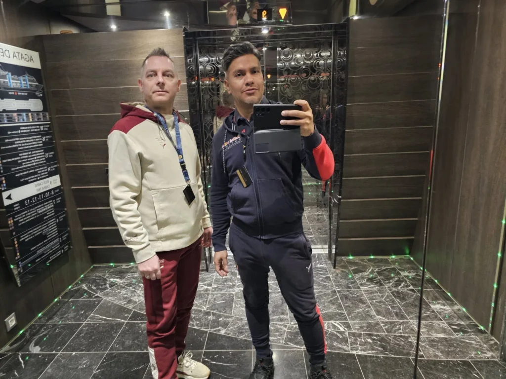 Cruising with Danny and Peter, MSC Cruises, MSC Preziosa, North Sea, Sea Day, MSC Cruises experience aboard MSC Preziosa featuring a luxurious sea day with brunch at The Golden Lobster, exclusive Voyager's Club Cocktail, elegant dinner at L'Arabesque, and the thrilling A Circus Story performance in the Platinum Theatre.