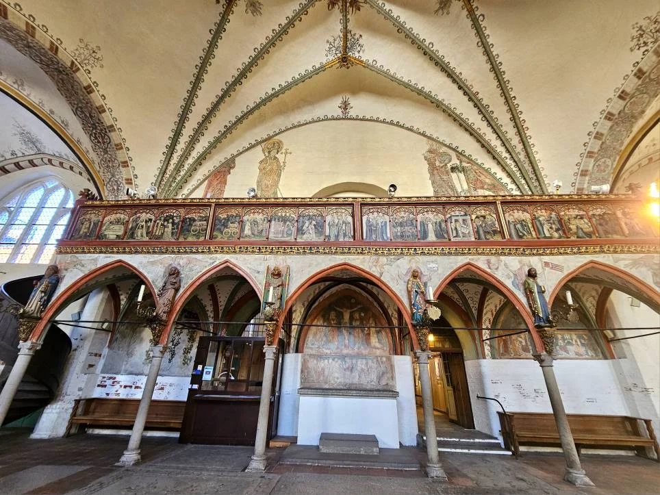 Cruising with Danny and Peter, MSC Cruises, MSC Preziosa, Hamburg, Germany, Lubeck City Tour showcasing the Holsten Gate, a historic medieval landmark with iconic round towers; St. Mary’s Church, known for its Gothic architecture and the world’s largest mechanical organ; charming cobblestone streets and UNESCO Heritage sites of Lubeck, reflecting its Hanseatic League history; traditional German lunch featuring bratwurst, sauerkraut, pretzels, and Lubeck’s famous marzipan, offering a taste of the city’s cultural and culinary heritage.