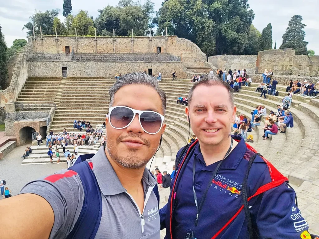 Cruising with Danny and Peter, Holland America Line, Nieuw Statendam, Naples, Pompeii, Amalfi, Italy | Stunning views of Sorrento's cliffside along the Bay of Naples, vibrant streets of Naples filled with colorful buildings, and the preserved ruins of Pompeii during our Naples shore excursion, showcasing the beauty and history of this Italian adventure.