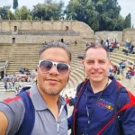 Cruising with Danny and Peter, Holland America Line, Nieuw Statendam, Naples, Pompeii, Amalfi, Italy | Stunning views of Sorrento's cliffside along the Bay of Naples, vibrant streets of Naples filled with colorful buildings, and the preserved ruins of Pompeii during our Naples shore excursion, showcasing the beauty and history of this Italian adventure.