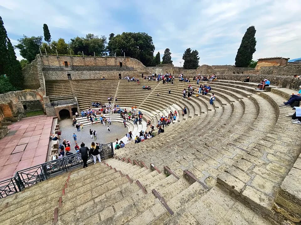 Cruising with Danny and Peter, Holland America Line, Nieuw Statendam, Naples, Pompeii, Amalfi, Italy | Stunning views of Sorrento's cliffside along the Bay of Naples, vibrant streets of Naples filled with colorful buildings, and the preserved ruins of Pompeii during our Naples shore excursion, showcasing the beauty and history of this Italian adventure.