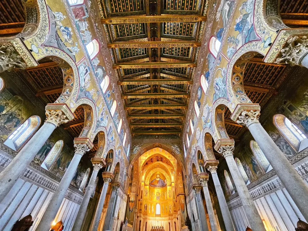 Cruising with Danny and Peter, Holland America Line, Nieuw Statendam, Palermo, Sicily, Italy | Stunning views of the Monreale Cathedral showcasing intricate mosaics and architectural heritage of Sicily, capturing the essence of our Sicily travel experience and vibrant scenes from the bustling streets of Palermo.