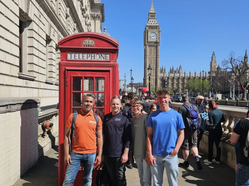 Cruising with Danny and Peter, Holland America Line, Nieuw Statendam, Dover, London, England, United Kingdom, Adventure | A vibrant collage of our Holland America Line Nieuw Statendam cruise adventure, featuring the majestic White Cliffs of Dover glowing under a sunset as the ship sails away, the iconic London Eye offering panoramic Thames views, Big Ben’s Gothic clock tower rising above the Palace of Westminster, Westminster Abbey’s intricate arches, Buckingham Palace’s gilded gates with Grenadier Guards, Tower Bridge’s Victorian towers spanning the river, St. Paul’s Cathedral’s grand dome, Leadenhall Market’s bustling Harry Potter-inspired alleys, the Nieuw Statendam docked at Dover’s historic port, and a classic black London cab navigating Trafalgar Square’s lively streets, all under a dynamic urban sky.