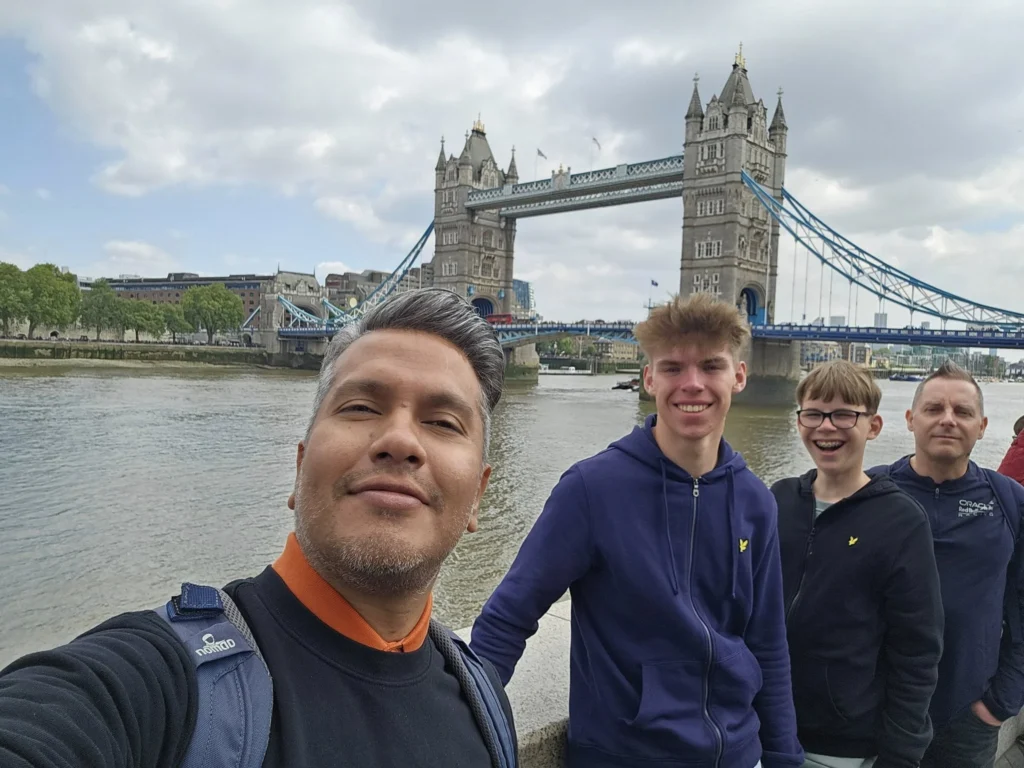 Cruising with Danny and Peter, Holland America Line, Nieuw Statendam, Dover, London, England, United Kingdom, Adventure | A vibrant collage of our Holland America Line Nieuw Statendam cruise adventure, featuring the majestic White Cliffs of Dover glowing under a sunset as the ship sails away, the iconic London Eye offering panoramic Thames views, Big Ben’s Gothic clock tower rising above the Palace of Westminster, Westminster Abbey’s intricate arches, Buckingham Palace’s gilded gates with Grenadier Guards, Tower Bridge’s Victorian towers spanning the river, St. Paul’s Cathedral’s grand dome, Leadenhall Market’s bustling Harry Potter-inspired alleys, the Nieuw Statendam docked at Dover’s historic port, and a classic black London cab navigating Trafalgar Square’s lively streets, all under a dynamic urban sky.