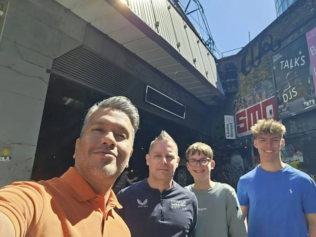 Cruising with Danny and Peter, Holland America Line, Nieuw Statendam, Dover, London, England, United Kingdom, Adventure | A vibrant collage of our Holland America Line Nieuw Statendam cruise adventure, featuring the majestic White Cliffs of Dover glowing under a sunset as the ship sails away, the iconic London Eye offering panoramic Thames views, Big Ben’s Gothic clock tower rising above the Palace of Westminster, Westminster Abbey’s intricate arches, Buckingham Palace’s gilded gates with Grenadier Guards, Tower Bridge’s Victorian towers spanning the river, St. Paul’s Cathedral’s grand dome, Leadenhall Market’s bustling Harry Potter-inspired alleys, the Nieuw Statendam docked at Dover’s historic port, and a classic black London cab navigating Trafalgar Square’s lively streets, all under a dynamic urban sky.