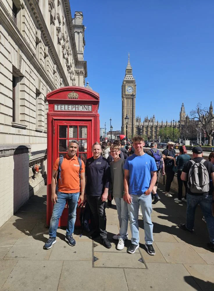 Cruising with Danny and Peter, Holland America Line, Nieuw Statendam, Dover, London, England, United Kingdom, Adventure | A vibrant collage of our Holland America Line Nieuw Statendam cruise adventure, featuring the majestic White Cliffs of Dover glowing under a sunset as the ship sails away, the iconic London Eye offering panoramic Thames views, Big Ben’s Gothic clock tower rising above the Palace of Westminster, Westminster Abbey’s intricate arches, Buckingham Palace’s gilded gates with Grenadier Guards, Tower Bridge’s Victorian towers spanning the river, St. Paul’s Cathedral’s grand dome, Leadenhall Market’s bustling Harry Potter-inspired alleys, the Nieuw Statendam docked at Dover’s historic port, and a classic black London cab navigating Trafalgar Square’s lively streets, all under a dynamic urban sky.