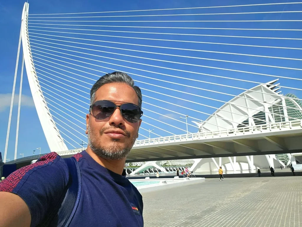 Valencia Cruise Adventure: E-Step Exploration, Beach Bliss, and Canaletto Cuisine 9 Cruising with Danny and Peter, Holland America Line, Nieuw Statendam, Valencia, Spain | Exploring Valencia on an e-step during a Mediterranean cruise adventure, passing iconic landmarks like the City of Arts and Sciences and the historic Barrio del Carmen.