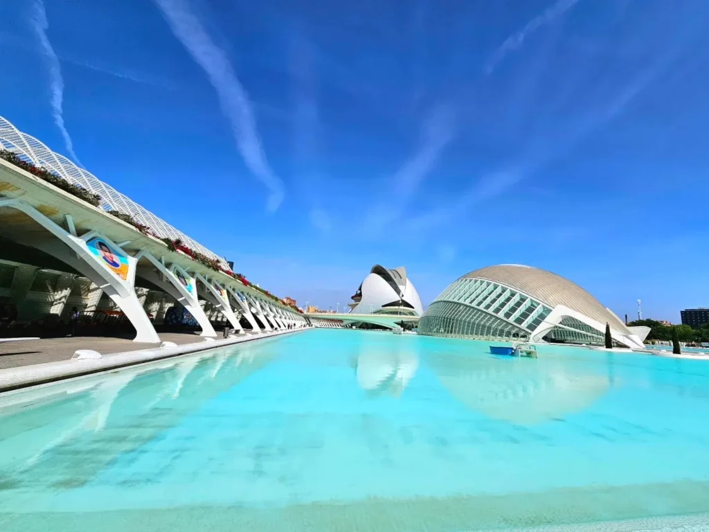 Valencia Cruise Adventure: E-Step Exploration, Beach Bliss, and Canaletto Cuisine 12 Cruising with Danny and Peter, Holland America Line, Nieuw Statendam, Valencia, Spain | Exploring Valencia on an e-step during a Mediterranean cruise adventure, passing iconic landmarks like the City of Arts and Sciences and the historic Barrio del Carmen.