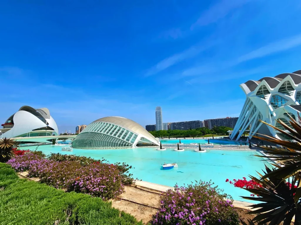 Valencia Cruise Adventure: E-Step Exploration, Beach Bliss, and Canaletto Cuisine 15 Cruising with Danny and Peter, Holland America Line, Nieuw Statendam, Valencia, Spain | Exploring Valencia on an e-step during a Mediterranean cruise adventure, passing iconic landmarks like the City of Arts and Sciences and the historic Barrio del Carmen.