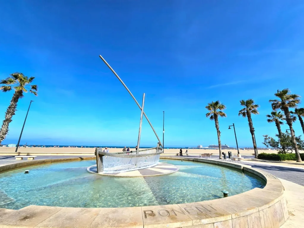 Valencia Cruise Adventure: E-Step Exploration, Beach Bliss, and Canaletto Cuisine 33 Cruising with Danny and Peter, Holland America Line, Nieuw Statendam, Valencia, Spain | Exploring Valencia on an e-step during a Mediterranean cruise adventure, passing iconic landmarks like the City of Arts and Sciences and the historic Barrio del Carmen.