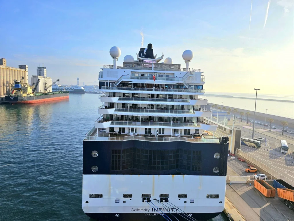 Cruising with Danny and Peter, Holland America Line, Nieuw Statendam, Barcelona, Spain | Family reunion at Barcelona port with loved ones, exploring the Sagrada Familia's stunning facade, enjoying a relaxing Sitges beach day, and dining together on the MS Nieuw Statendam during a memorable Mediterranean family adventure.