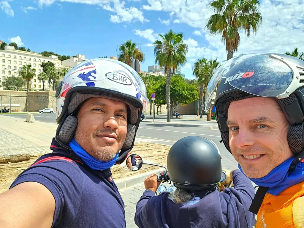 Cruising with Danny and Peter, Holland America Line, Nieuw Statendam, Cartagena, Spain | Experience unforgettable Cartagena Spain cruise adventures with Holland America, featuring an exciting trike tour through historic streets, a leisurely bike ride along the scenic Mediterranean waterfront, and luxurious dining at Sel de Mer Restaurant, showcasing exquisite seafood dishes and an elegant evening gala dinner.