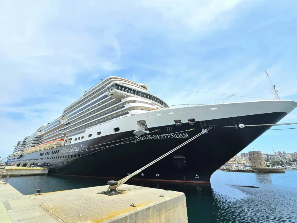 Cruising with Danny and Peter, Holland America Line, Nieuw Statendam, Ceuta, Spanish Morocco, Spain | Travelers on a Ceuta Heritage Tour with Holland America Line explore the historic Royal Walls and enjoy breathtaking panoramic views, while savoring North African dishes at Cafeteria Rotterdam during their Mediterranean culinary journey.