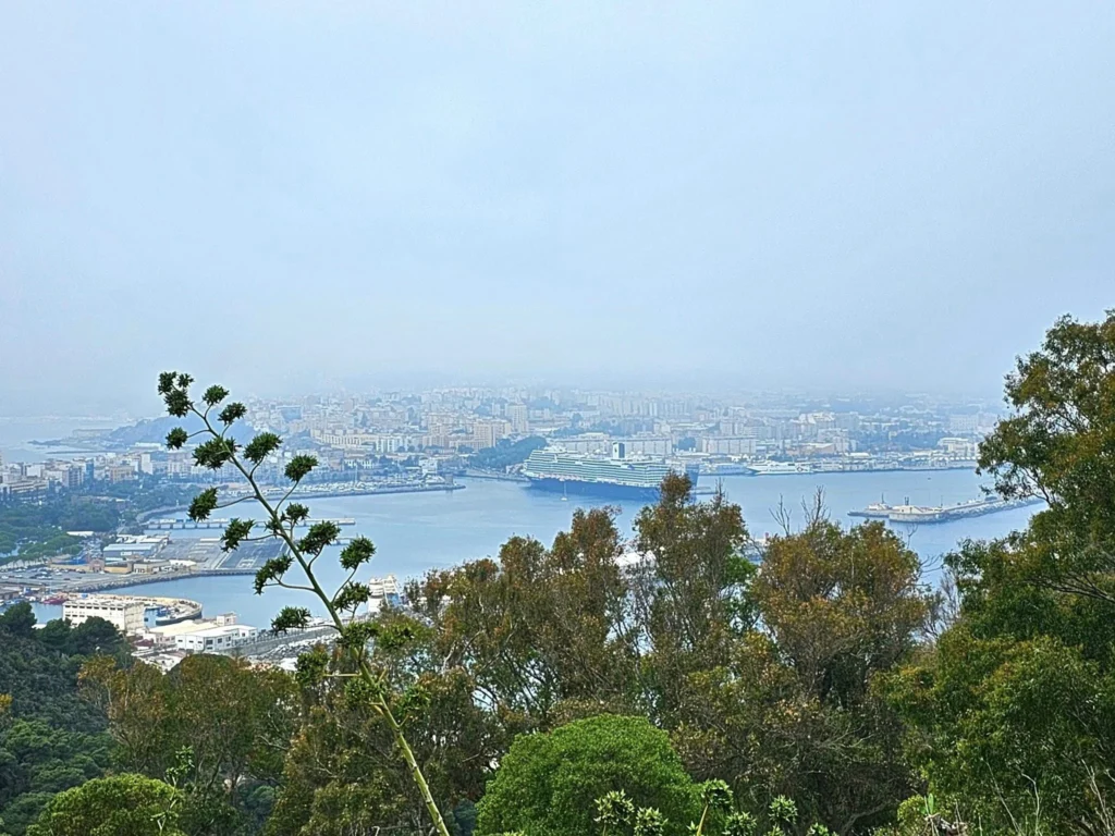 Cruising with Danny and Peter, Holland America Line, Nieuw Statendam, Ceuta, Spanish Morocco, Spain | Travelers on a Ceuta Heritage Tour with Holland America Line explore the historic Royal Walls and enjoy breathtaking panoramic views, while savoring North African dishes at Cafeteria Rotterdam during their Mediterranean culinary journey.