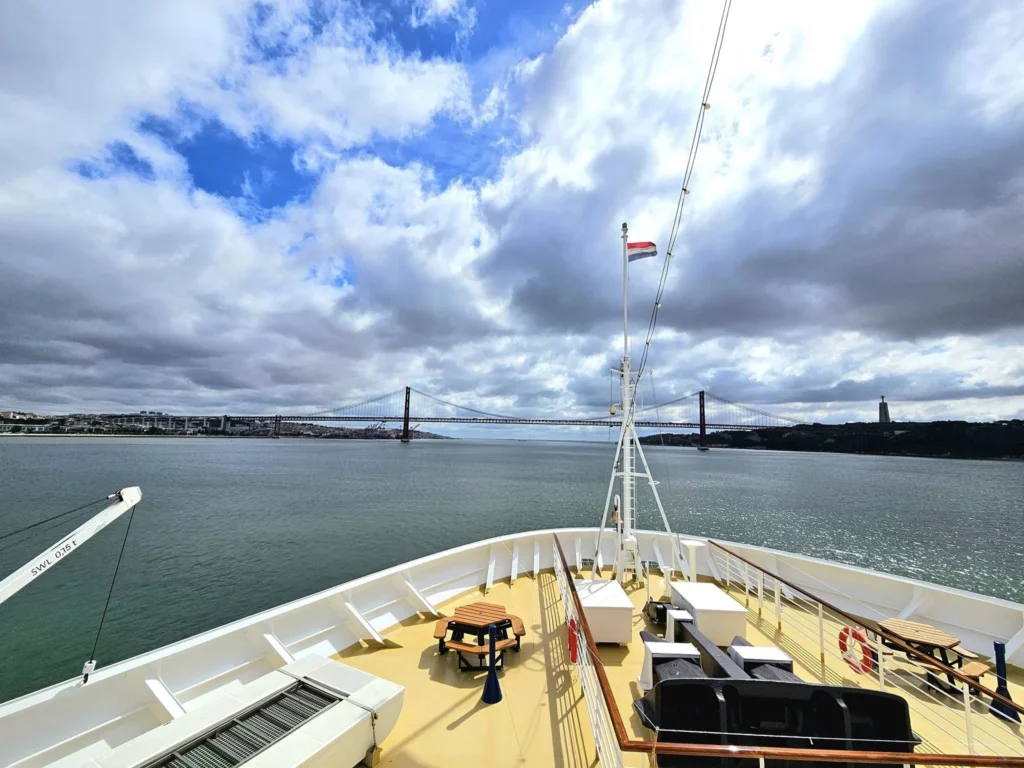 Cruising with Danny and Peter, Holland America Line, Nieuw Statendam, Lisbon, Portugal | Explore Belem Lisbon with Holland America Line: see the historic Belém Tower, the intricate Jerónimos Monastery, and savor Portuguese custard tarts from Pastéis de Belém, all while aboard the luxurious MS Nieuw Statendam.