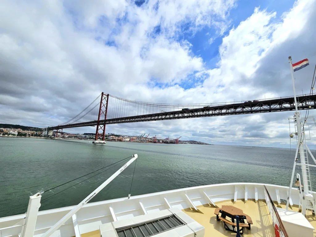 Cruising with Danny and Peter, Holland America Line, Nieuw Statendam, Lisbon, Portugal | Explore Belem Lisbon with Holland America Line: see the historic Belém Tower, the intricate Jerónimos Monastery, and savor Portuguese custard tarts from Pastéis de Belém, all while aboard the luxurious MS Nieuw Statendam.