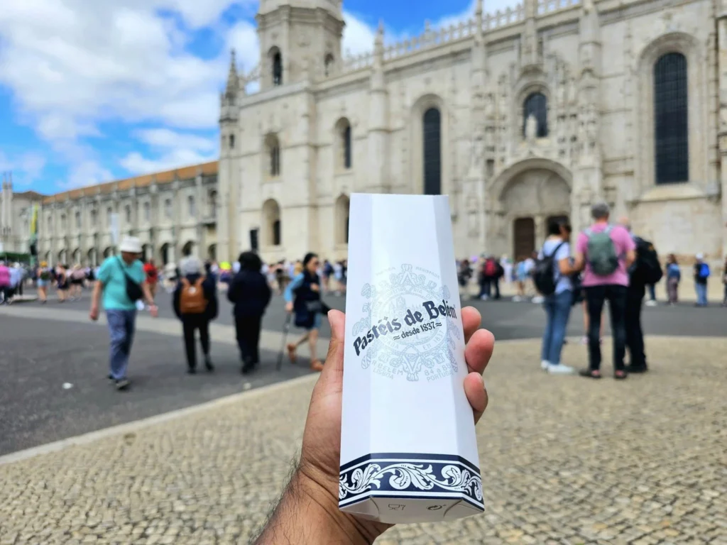 Cruising with Danny and Peter, Holland America Line, Nieuw Statendam, Lisbon, Portugal | Explore Belem Lisbon with Holland America Line: see the historic Belém Tower, the intricate Jerónimos Monastery, and savor Portuguese custard tarts from Pastéis de Belém, all while aboard the luxurious MS Nieuw Statendam.