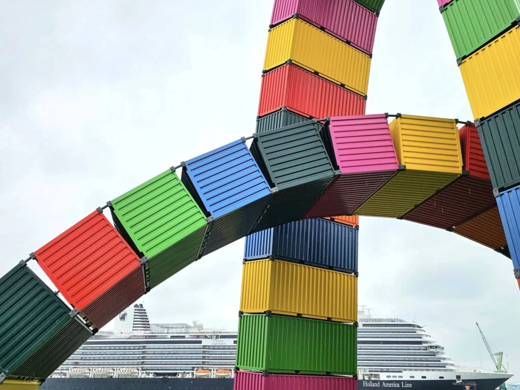 Cruising with Danny and Peter, Holland America Line, Nieuw Statendam, Le Havre, Paris, France | MS Nieuw Statendam docked in Le Havre port, capturing the start of a scenic Holland America cruise through Le Havre and Rouen, highlighting Normandy's coastal beauty.