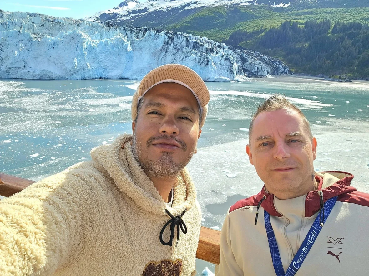 Cruising with Danny and Peter, Holland America Line, Westerdam, College Fjord, Harvard Glacier, Alaska, United States | Westerdam cruise ship sailing through College Fjord, Alaska, with the majestic Harvard Glacier in the background, showcasing stunning icy landscapes and unspoiled wilderness.