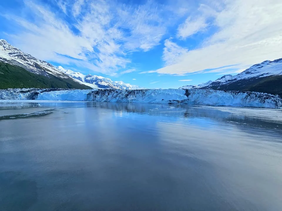 Cruising with Danny and Peter, Holland America Line, Westerdam, College Fjord, Harvard Glacier, Alaska, United States | Westerdam cruise ship sailing through College Fjord, Alaska, with the majestic Harvard Glacier in the background, showcasing stunning icy landscapes and unspoiled wilderness.