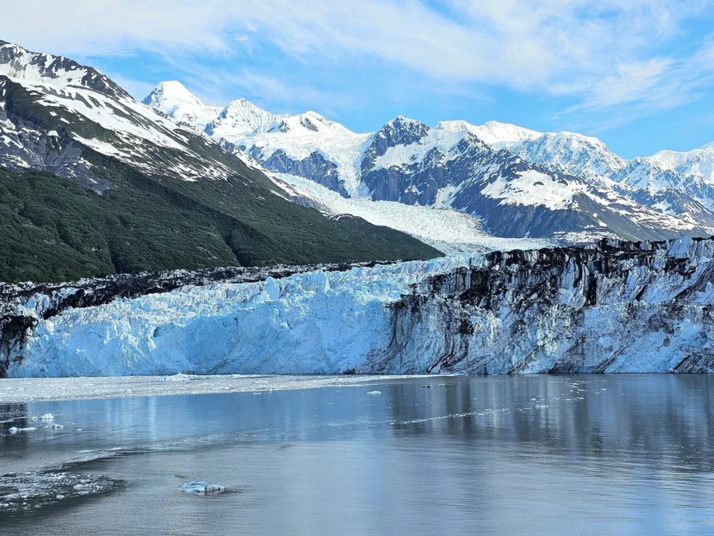 Cruising with Danny and Peter, Holland America Line, Westerdam, College Fjord, Harvard Glacier, Alaska, United States | Westerdam cruise ship sailing through College Fjord, Alaska, with the majestic Harvard Glacier in the background, showcasing stunning icy landscapes and unspoiled wilderness.