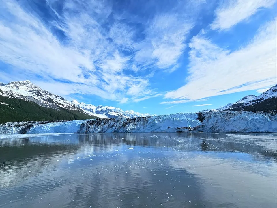 Cruising with Danny and Peter, Holland America Line, Westerdam, College Fjord, Harvard Glacier, Alaska, United States | Westerdam cruise ship sailing through College Fjord, Alaska, with the majestic Harvard Glacier in the background, showcasing stunning icy landscapes and unspoiled wilderness.