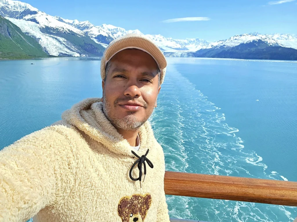 Cruising with Danny and Peter, Holland America Line, Westerdam, College Fjord, Harvard Glacier, Alaska, United States | Westerdam cruise ship sailing through College Fjord, Alaska, with the majestic Harvard Glacier in the background, showcasing stunning icy landscapes and unspoiled wilderness.