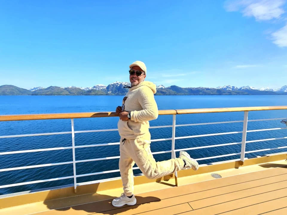 Cruising with Danny and Peter, Holland America Line, Westerdam, College Fjord, Harvard Glacier, Alaska, United States | Westerdam cruise ship sailing through College Fjord, Alaska, with the majestic Harvard Glacier in the background, showcasing stunning icy landscapes and unspoiled wilderness.