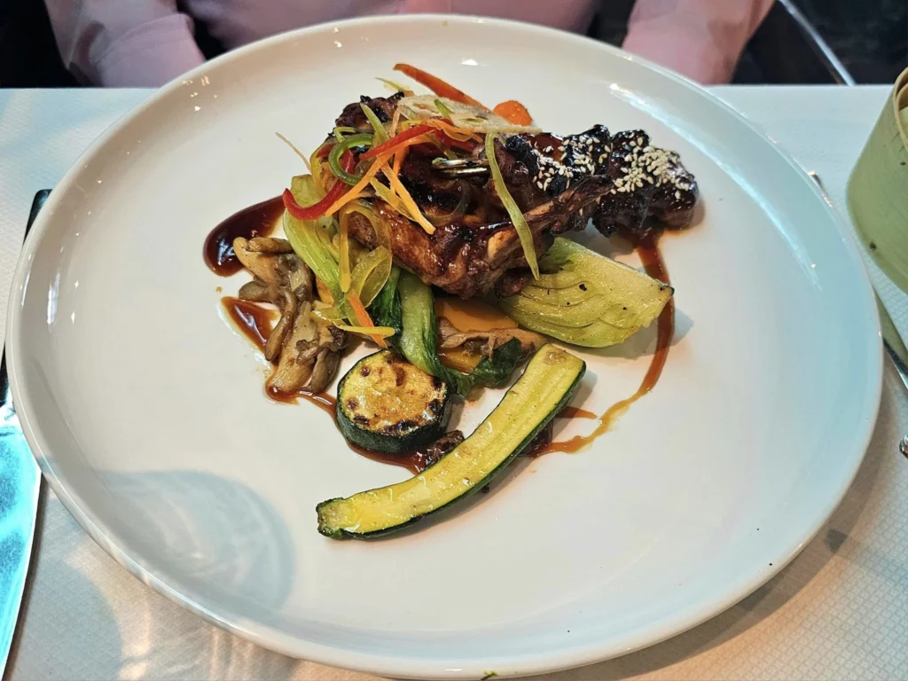 Cruising with Danny and Peter, Holland America Line, Westerdam, Bering Sea, Alaska, United States | Exquisite Morimoto dining experience at Pinnacle Grill on Westerdam during Alaska cruise, showcasing gourmet Japanese cuisine and elegant restaurant ambiance.