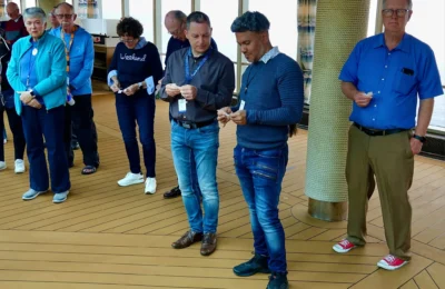 Cruising with Danny and Peter, Holland America Line, Westerdam, Bering Sea, Alaska, United States | Exquisite Morimoto dining experience at Pinnacle Grill on Westerdam during Alaska cruise, showcasing gourmet Japanese cuisine and elegant restaurant ambiance.