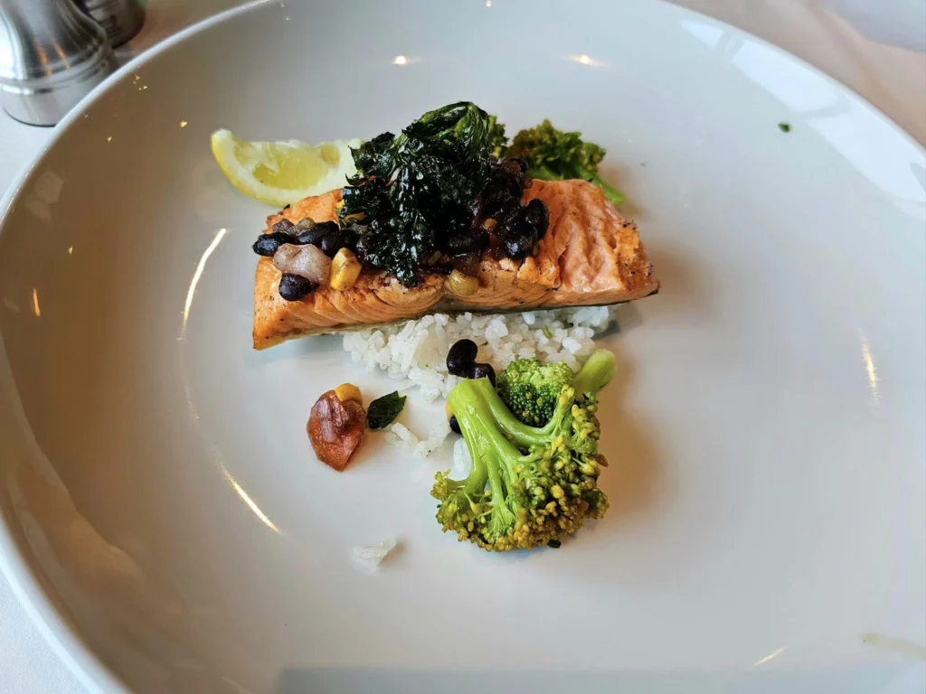 Cruising with Danny and Peter, Holland America Line, Westerdam, Bering Sea, Alaska, United States | Exquisite Morimoto dining experience at Pinnacle Grill on Westerdam during Alaska cruise, showcasing gourmet Japanese cuisine and elegant restaurant ambiance.