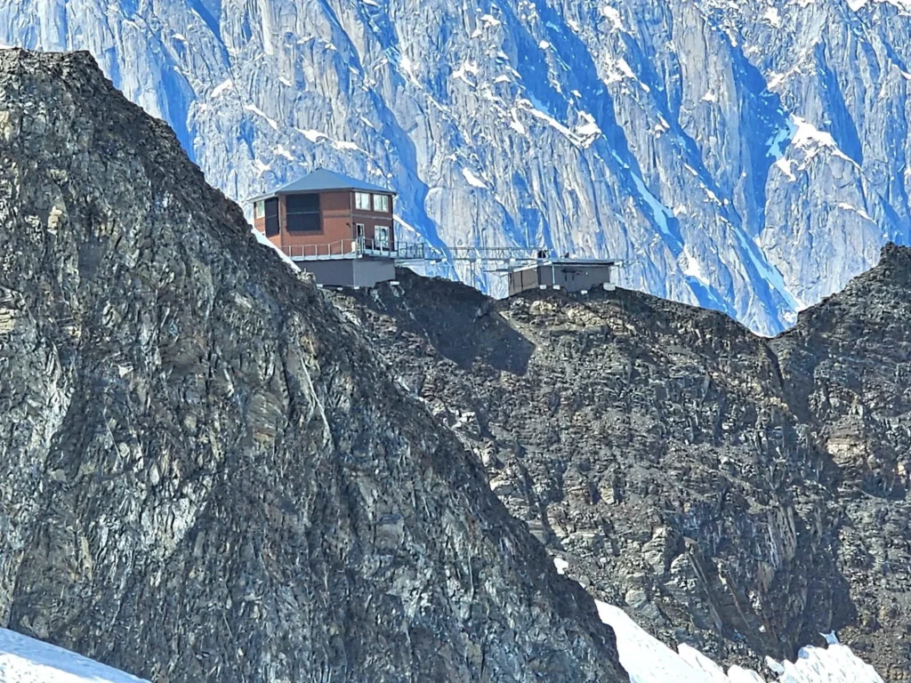 Unforgettable Alaska Flightseeing: A Journey Over Denali National Park 48 Cruising with Danny and Peter, Holland America Line, Westerdam, Anchorage, Alaska, United States | Aerial view of Denali, North America's tallest peak, and the majestic Alaska Range, captured during a Denali National Park flightseeing tour from Anchorage. The image also shows the stunning Ruth Glacier, a specialized plane with skis landing on Denali's snowy terrain, and wildlife such as moose grazing and beluga whales swimming in Cook Inlet.