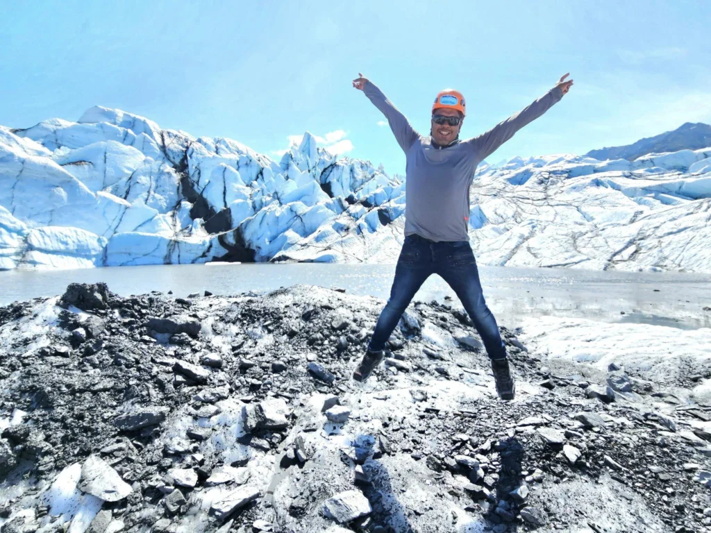 Cruising with Danny and Peter, Holland America Line, Westerdam, Anchorage, Alaska, United States | Experience the Matanuska Glacier Tour with stunning views of the glacier’s vast ice formations, an all-terrain vehicle ride, thrilling glacier hikes, and the unique refreshment of drinking crystal-clear glacial water, all complemented by stops at charming local eateries offering authentic Alaskan cuisine.