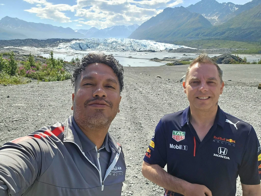 Cruising with Danny and Peter, Holland America Line, Westerdam, Anchorage, Alaska, United States | Experience the Matanuska Glacier Tour with stunning views of the glacier’s vast ice formations, an all-terrain vehicle ride, thrilling glacier hikes, and the unique refreshment of drinking crystal-clear glacial water, all complemented by stops at charming local eateries offering authentic Alaskan cuisine.