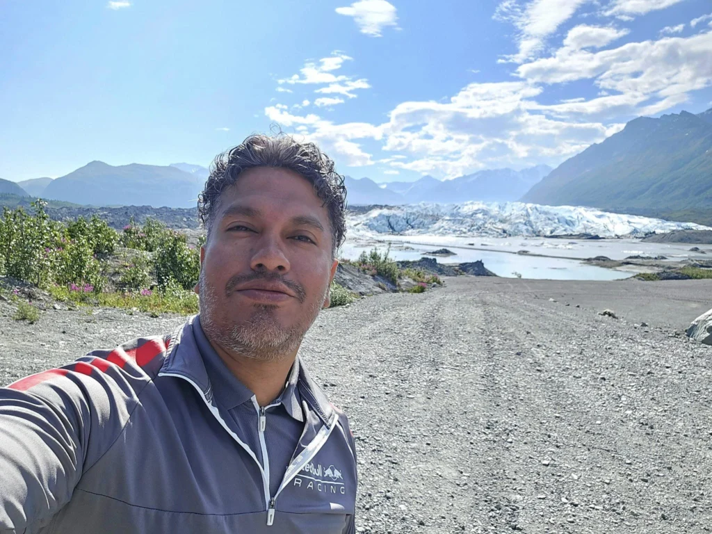 Cruising with Danny and Peter, Holland America Line, Westerdam, Anchorage, Alaska, United States | Experience the Matanuska Glacier Tour with stunning views of the glacier’s vast ice formations, an all-terrain vehicle ride, thrilling glacier hikes, and the unique refreshment of drinking crystal-clear glacial water, all complemented by stops at charming local eateries offering authentic Alaskan cuisine.