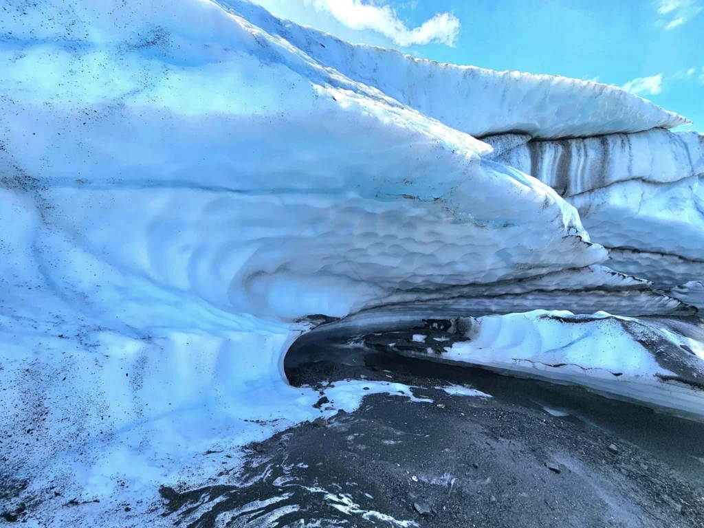 Cruising with Danny and Peter, Holland America Line, Westerdam, Anchorage, Alaska, United States | Experience the Matanuska Glacier Tour with stunning views of the glacier’s vast ice formations, an all-terrain vehicle ride, thrilling glacier hikes, and the unique refreshment of drinking crystal-clear glacial water, all complemented by stops at charming local eateries offering authentic Alaskan cuisine.