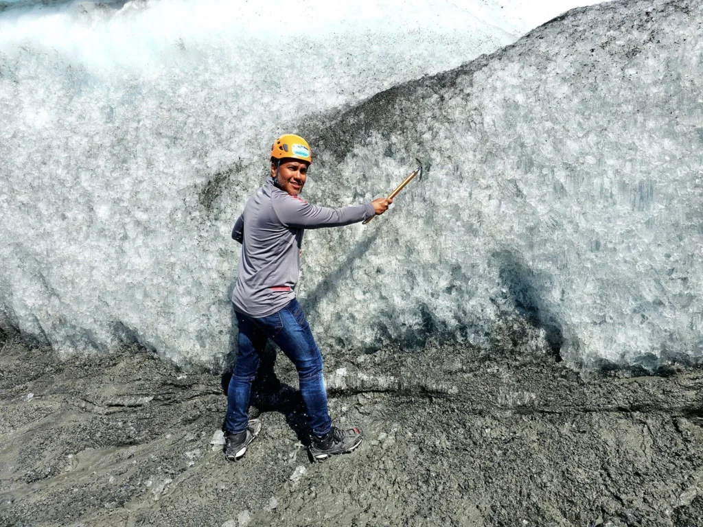 Cruising with Danny and Peter, Holland America Line, Westerdam, Anchorage, Alaska, United States | Experience the Matanuska Glacier Tour with stunning views of the glacier’s vast ice formations, an all-terrain vehicle ride, thrilling glacier hikes, and the unique refreshment of drinking crystal-clear glacial water, all complemented by stops at charming local eateries offering authentic Alaskan cuisine.