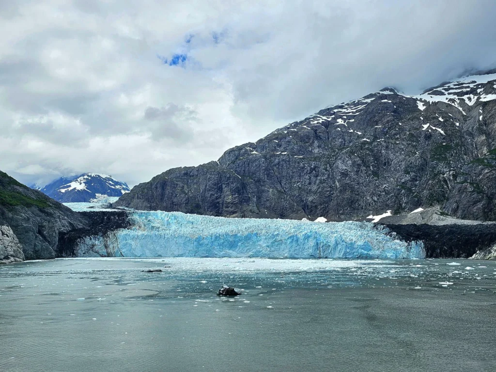 Cruising with Danny and Peter, Holland America Line, Westerdam, Glacier Bay, Alaska, United States | Westerdam cruise ship sailing through Glacier Bay on the Alaska Arctic Circle Solstice Cruise, showcasing stunning glaciers, snow-capped mountains, and diverse wildlife.
