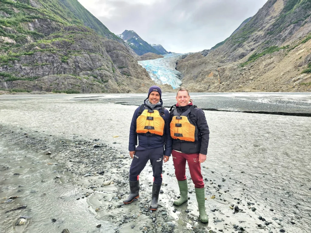 Cruising with Danny and Peter, Holland America Line, Westerdam, Haines (Skagway), Alaska, United States | Westerdam ship navigating Alaskan fjords, with views of Davidson Glacier and wildlife sightings during the Arctic Circle cruise. Includes images of exploring Haines Sheldon Museum, canoeing towards the glacier, and the forest walk to Glacier Point.