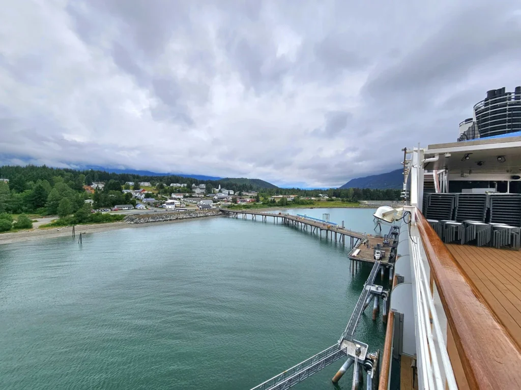 Cruising with Danny and Peter, Holland America Line, Westerdam, Haines (Skagway), Alaska, United States | Westerdam ship navigating Alaskan fjords, with views of Davidson Glacier and wildlife sightings during the Arctic Circle cruise. Includes images of exploring Haines Sheldon Museum, canoeing towards the glacier, and the forest walk to Glacier Point.