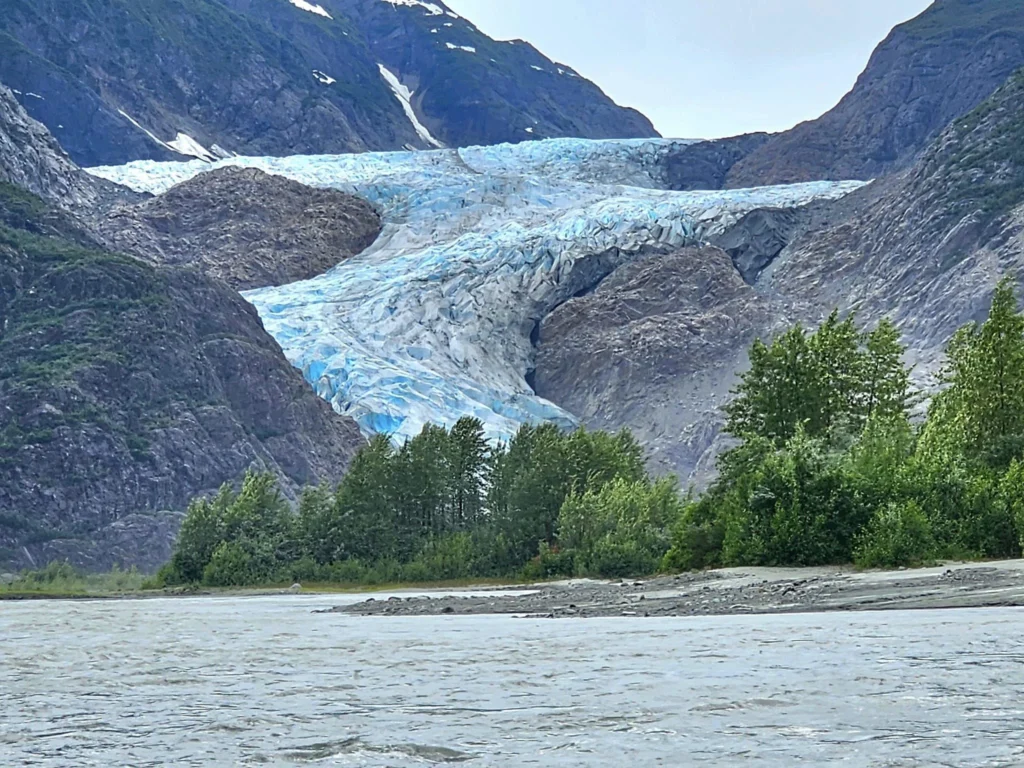 Cruising with Danny and Peter, Holland America Line, Westerdam, Haines (Skagway), Alaska, United States | Westerdam ship navigating Alaskan fjords, with views of Davidson Glacier and wildlife sightings during the Arctic Circle cruise. Includes images of exploring Haines Sheldon Museum, canoeing towards the glacier, and the forest walk to Glacier Point.