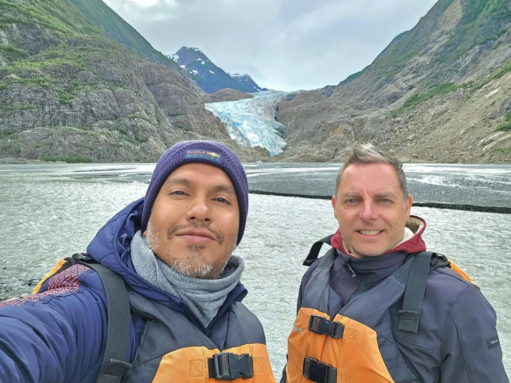 Cruising with Danny and Peter, Holland America Line, Westerdam, Haines (Skagway), Alaska, United States | Westerdam ship navigating Alaskan fjords, with views of Davidson Glacier and wildlife sightings during the Arctic Circle cruise. Includes images of exploring Haines Sheldon Museum, canoeing towards the glacier, and the forest walk to Glacier Point.