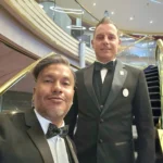 Cruising with Danny and Peter, Holland America Line, Westerdam, Sea Day, Tracy Arm, Alaska, United States | Elegant dining setup at the Mariners Lunch aboard the Holland America Westerdam Alaska cruise, showcasing luxury cruise dining and stunning sea views.