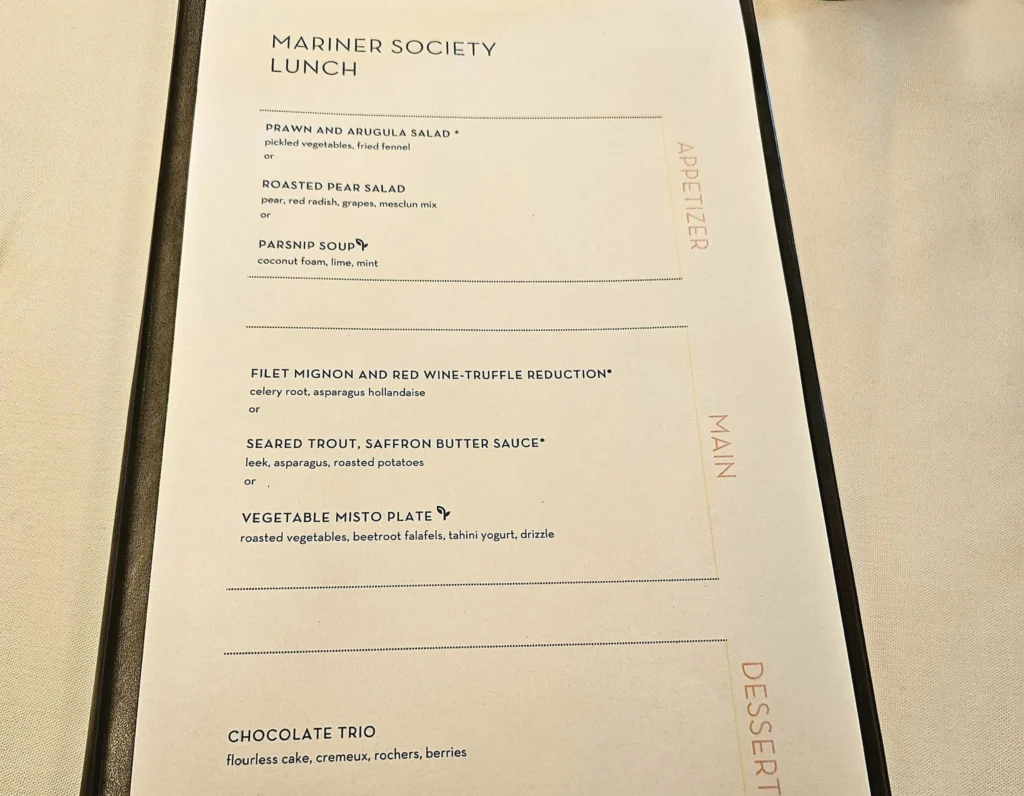 Cruising with Danny and Peter, Holland America Line, Westerdam, Sea Day, Tracy Arm, Alaska, United States | Elegant dining setup at the Mariners Lunch aboard the Holland America Westerdam Alaska cruise, showcasing luxury cruise dining and stunning sea views.