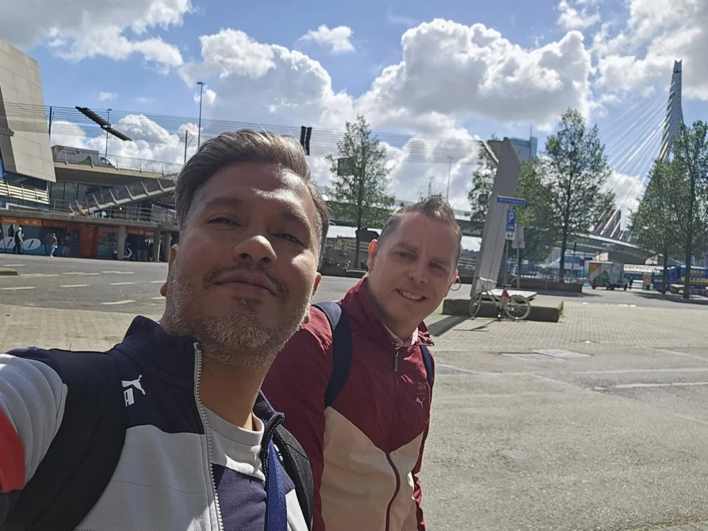 Cruising with Danny and Peter, Holland America Line, Westerdam, Seattle, Washington, United States | Aerial view of the MS Westerdam cruise ship sailing through Alaska’s stunning glaciers, showcasing the luxurious cruise experience and breathtaking scenery.