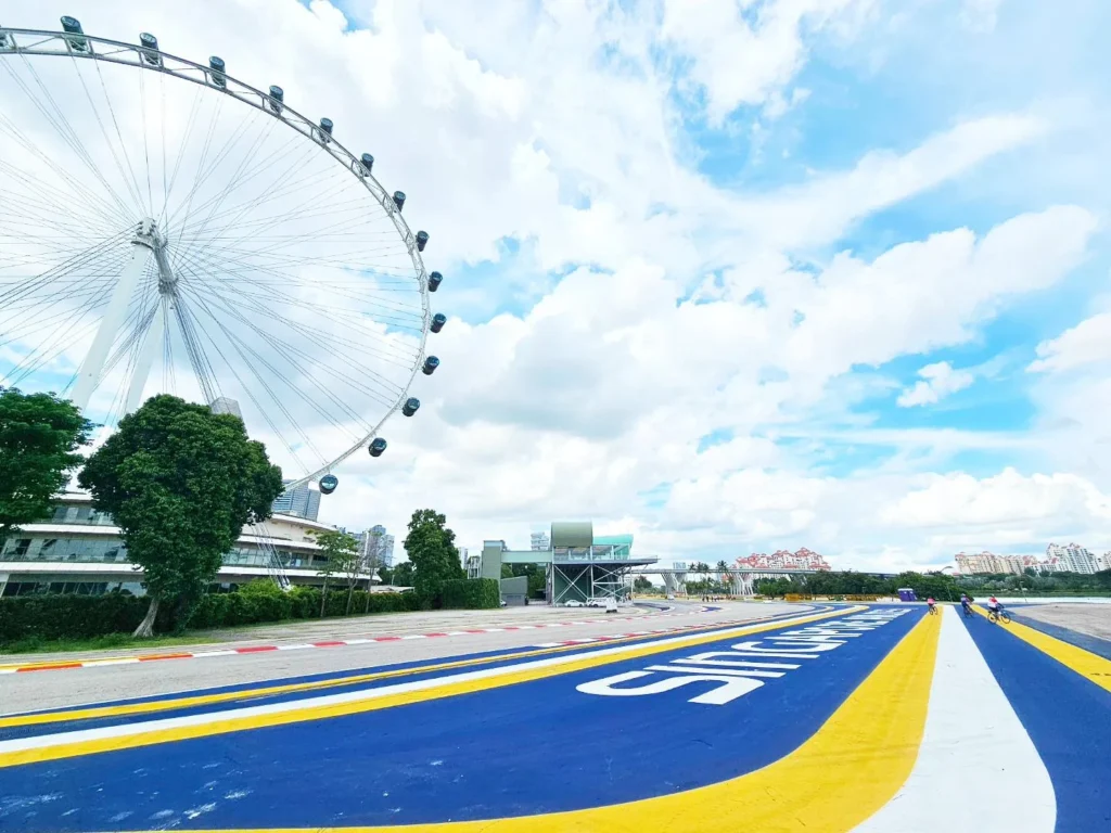 Cruising with Danny and Peter, Holland America Line, Westerdam, Singapore | View of Singapore's skyline from the Singapore Flyer during a spectacular adventure, showcasing iconic landmarks and vibrant cityscapes.