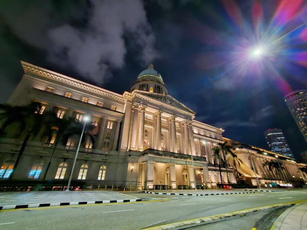 Cruising with Danny and Peter, Holland America Line, Westerdam, Singapore | View of Singapore's skyline from the Singapore Flyer during a spectacular adventure, showcasing iconic landmarks and vibrant cityscapes.