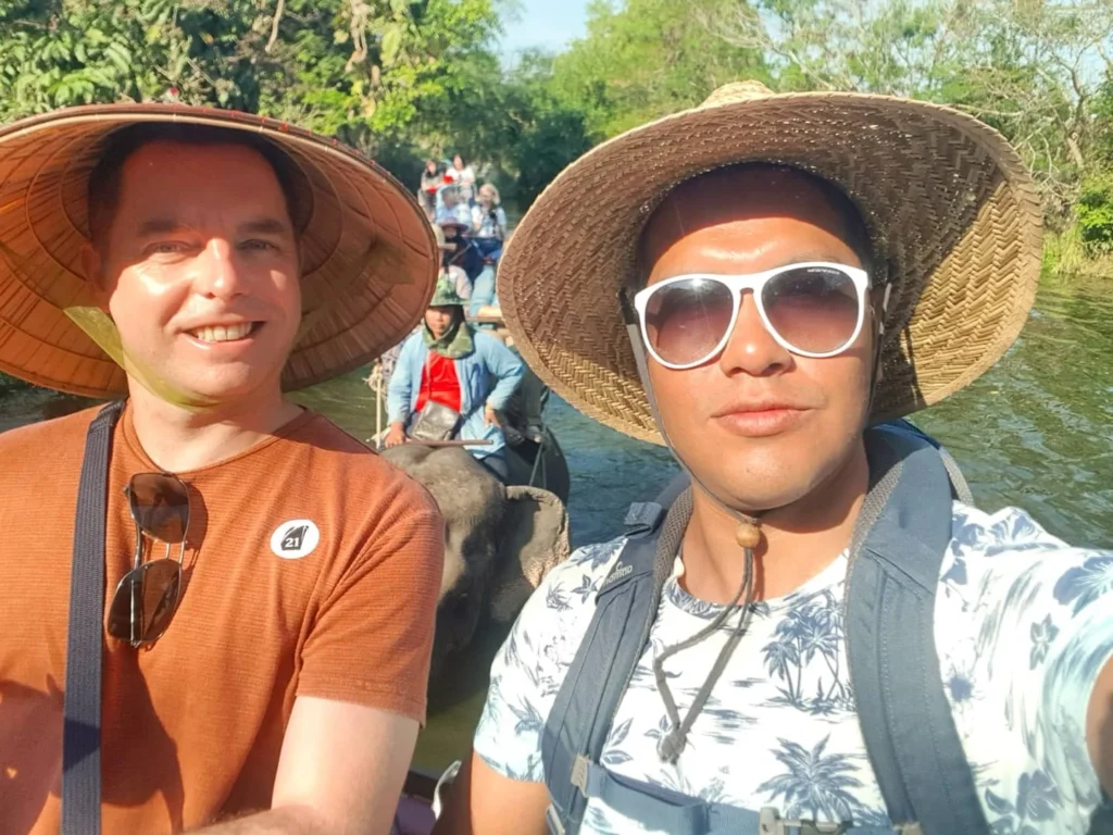 Cruising with Danny and Peter, Holland America Line, Westerdam, Laem Chabang, Bangkok, Thailand | Visitors enjoying wildlife encounters and interactive experiences at Elephant Village Pattaya, surrounded by majestic elephants, tropical birds, and vibrant Thai cultural shows, capturing the essence of nature and entertainment in Pattaya.