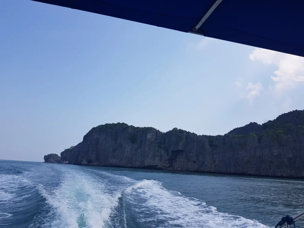 Cruising with Danny and Peter, Holland America Line, Westerdam, Nathon, Koh Samui, Thailand | Breathtaking panoramic views of Ang Thong National Marine Park showcasing emerald lagoons and dramatic limestone formations, featuring secluded beaches and vibrant tropical landscapes, highlighting the adventure of exploring hidden coves and the essence of eco-tourism in this stunning marine conservation area.